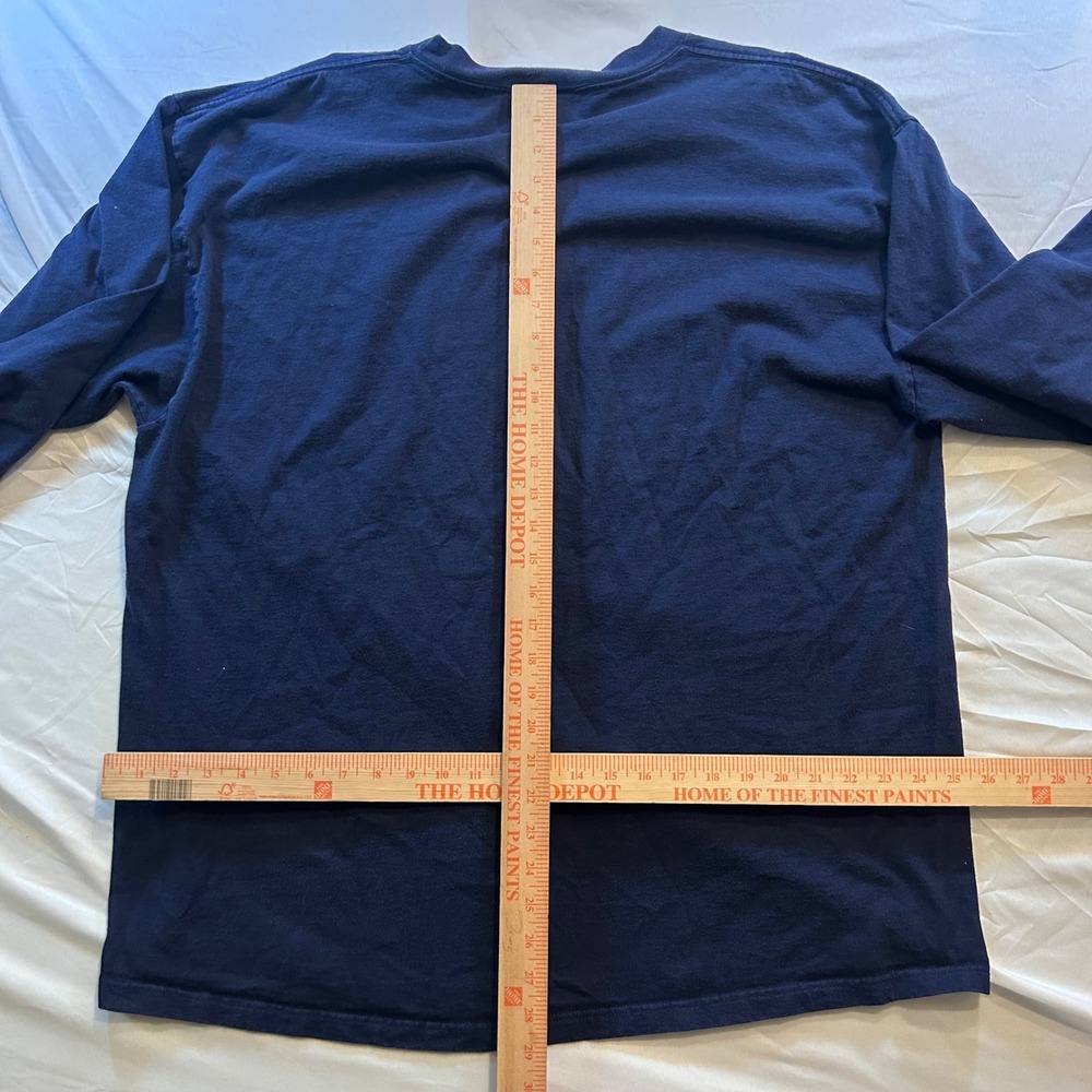 Reebok Houston Texans Long Sleeve Shirt Mens XL Navy Blue Embroidered Logo NFL - Picture 5 of 5